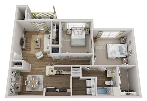 Floor plan 2 X 1