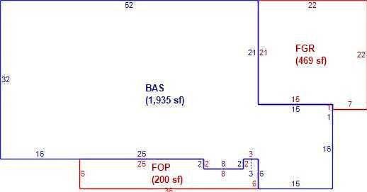 Floor Plan as per Tax Roll