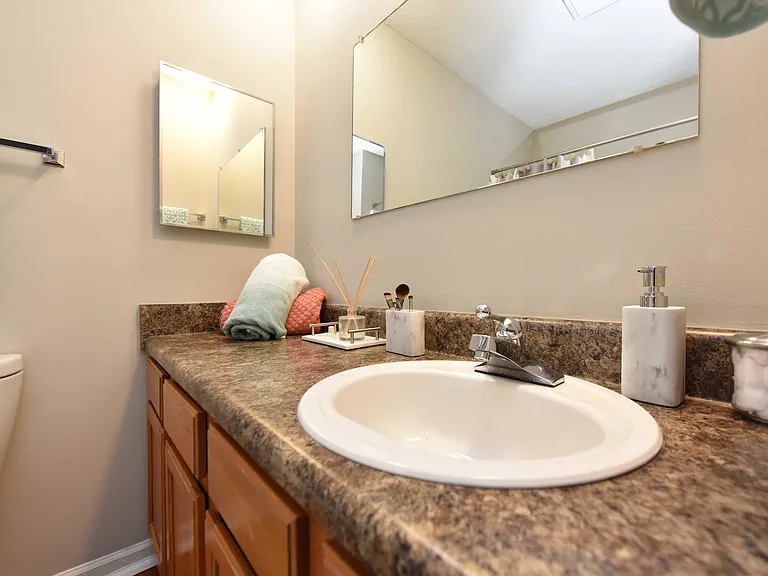 Bathroom with ample counterspace