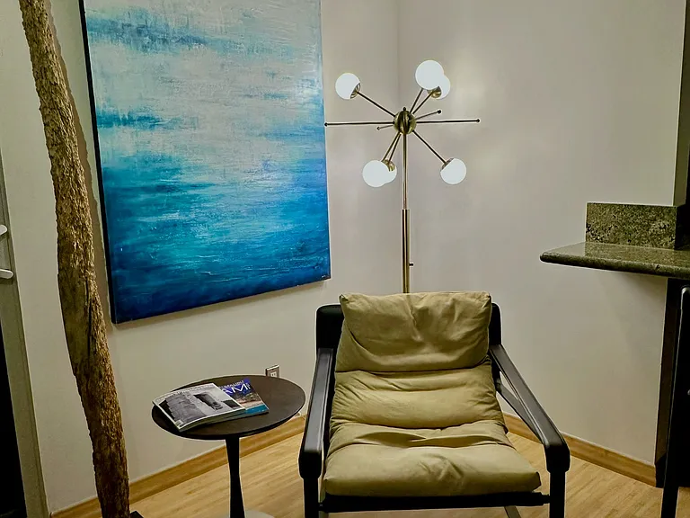 Living room reading nook