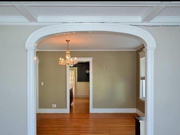 Looking into the dining room from the living room