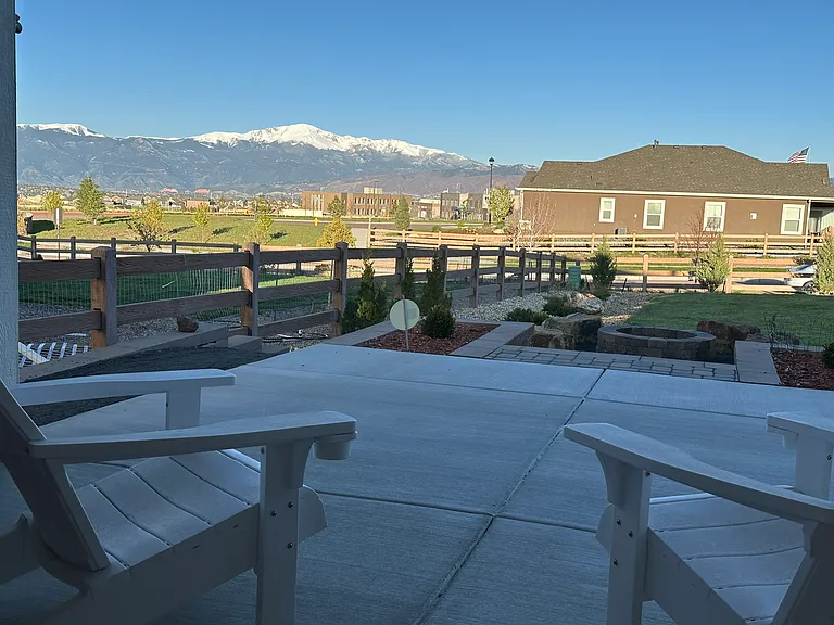 Spectacular views from the patio