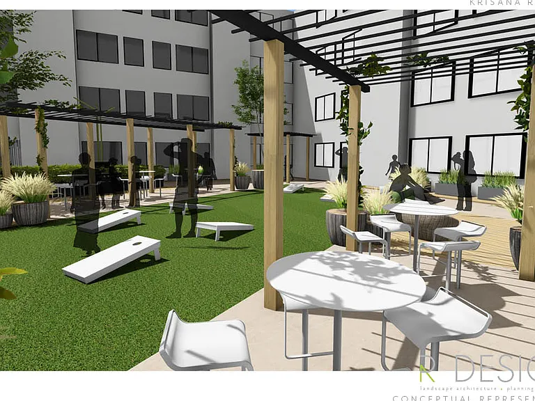 Interior Courtyard - To Be Completed Earl 2025