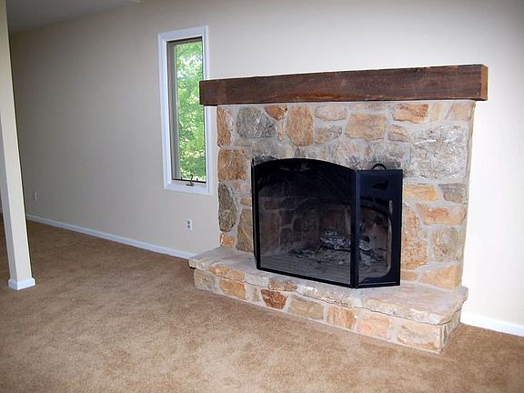 Fireplace on first floor