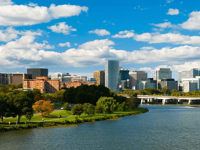 Paved riverside trail perfect for biking and jogging