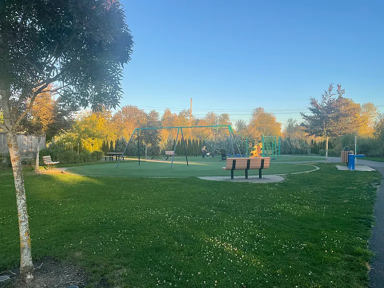 Another park east of house, leads to trails