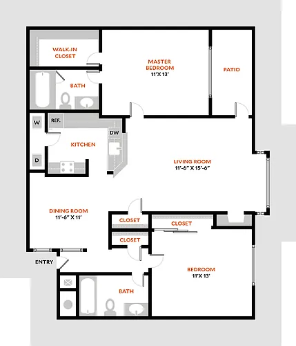 Floor plan South 2A