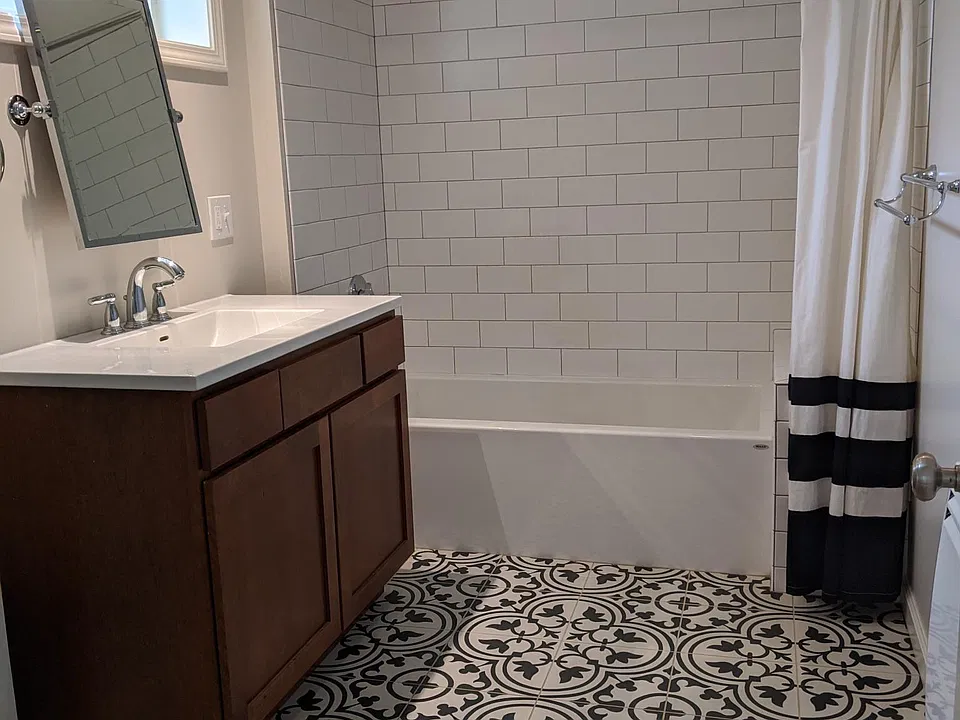 Batchroom with heated tile floor