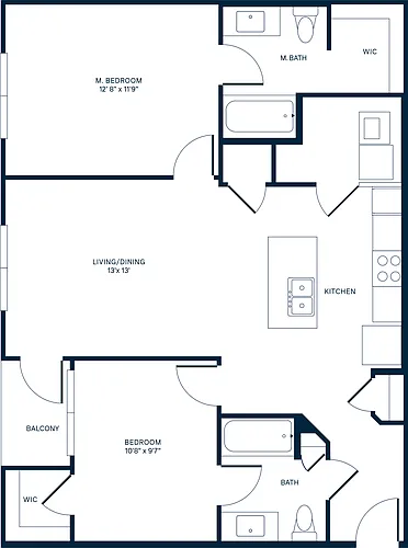 Floor plan Grays Peak (B1)