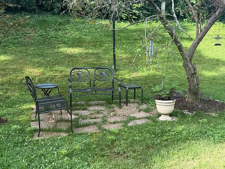 Lots of places to sit and enjoy the complex.