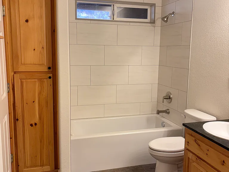Remodeled second bathroom