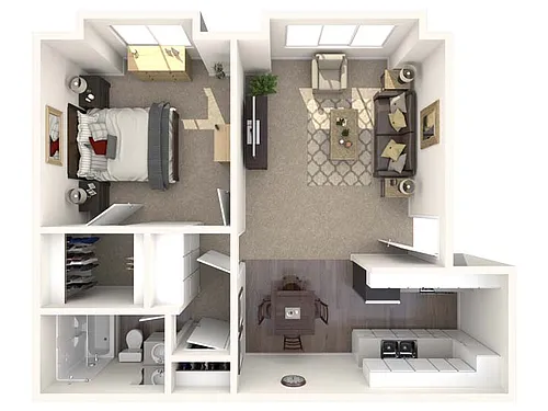 Floor plan One Bedroom