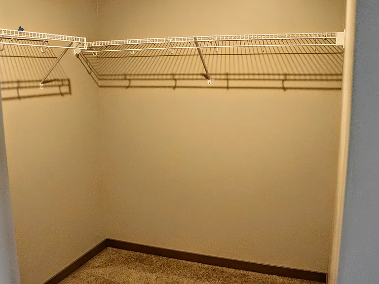 Spacious and plentiful closet and storage options.