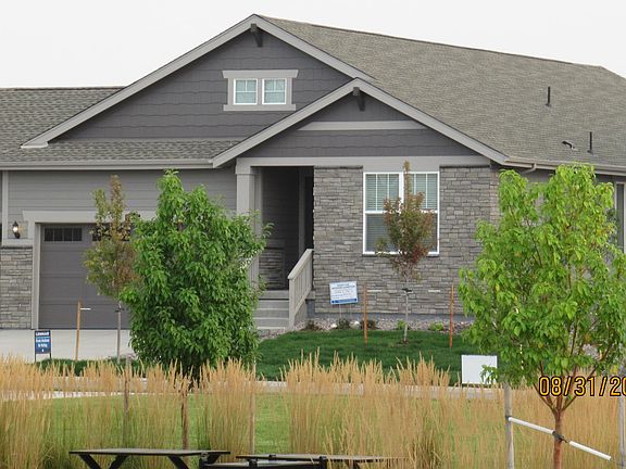 Brand New Home this is a Ranch 3Bdrm 2.5Bth Office/Den 3.5 Car Garage 2,287 sq ft Gas Fireplace and Solar powered. Brand New Home never before lived in. This is a Front View of the home taken from across the street