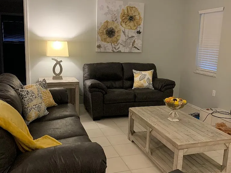 Living Room with 65" TV