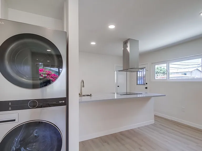 LG Wash/Dry Tower for efficient large loads of laundry