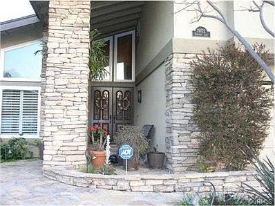 Double door entry and porch