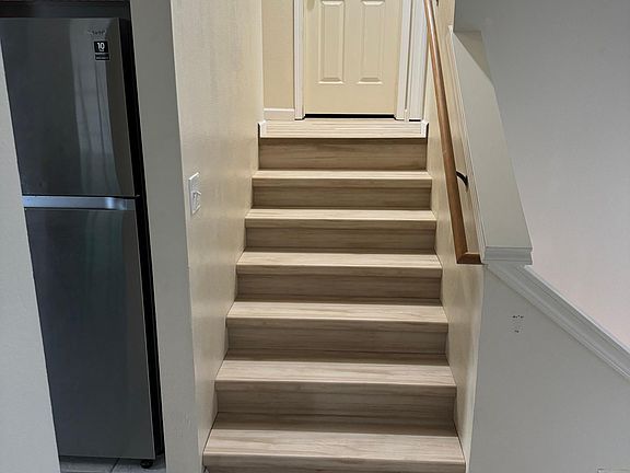 Steps to bathroom & bedrooms