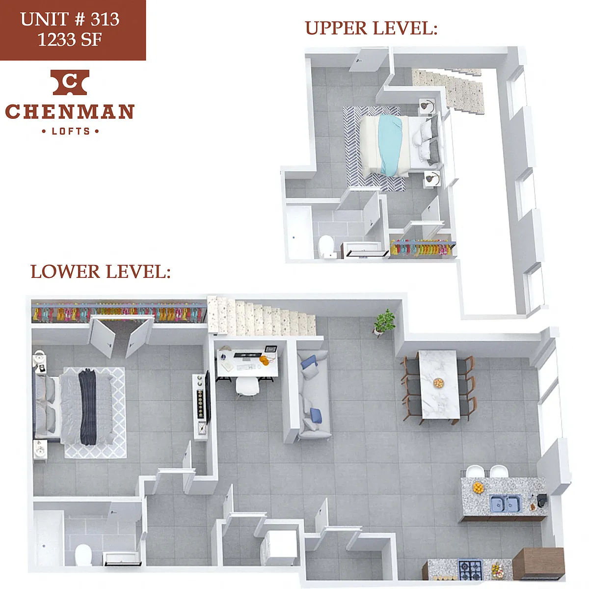 Floor plan Chenman Lofts 313