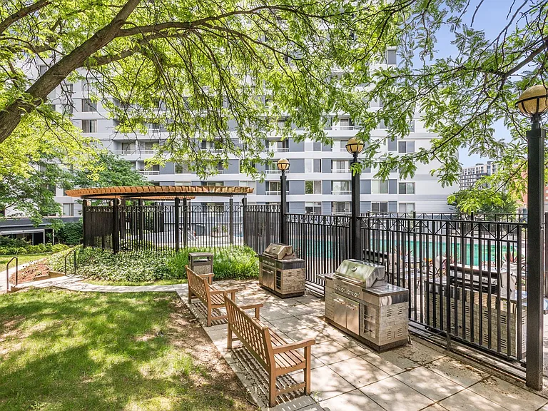 Outdoor grilling area