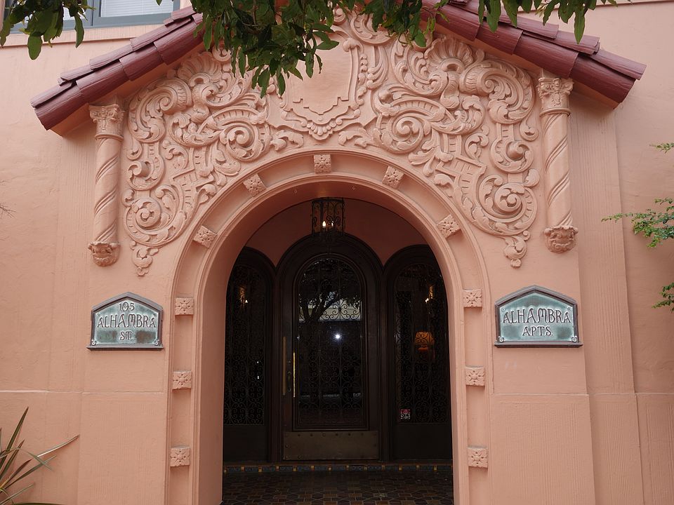 front of building