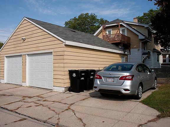 garage with parking pad