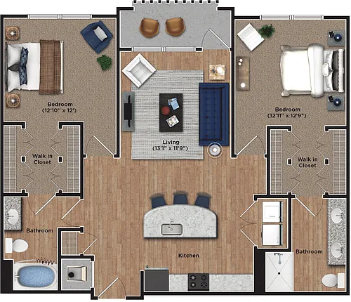 Floor plan 2C