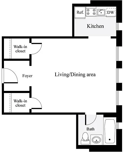 Floor plan Studio D