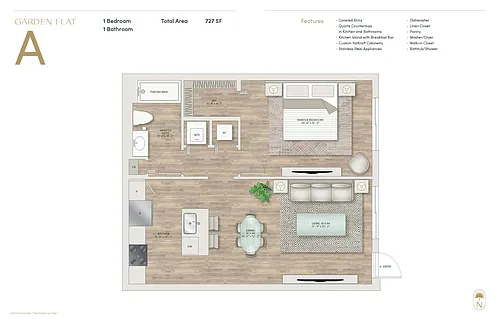 Floor plan Garden Flat A
