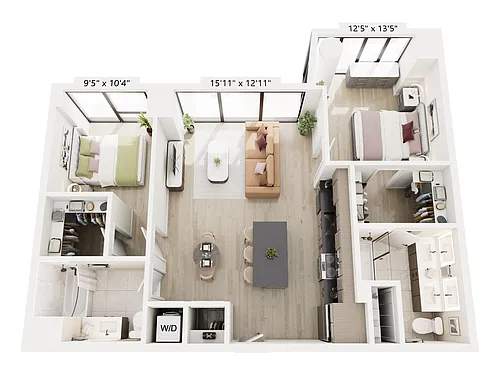 Floor plan 2B-8