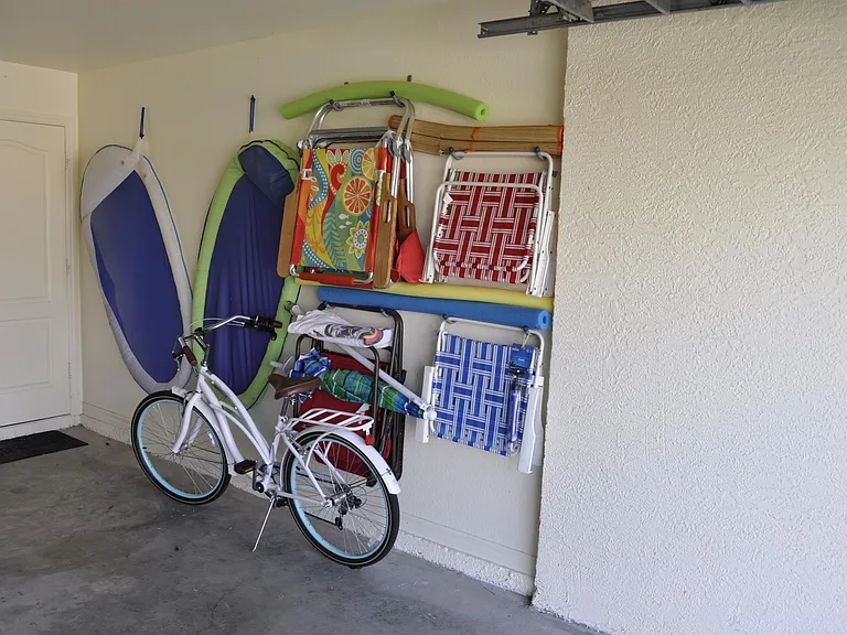 Lots of beach chairs etc