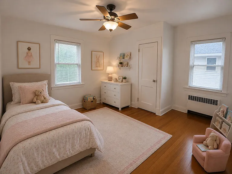 Bedroom 3, virtually staged