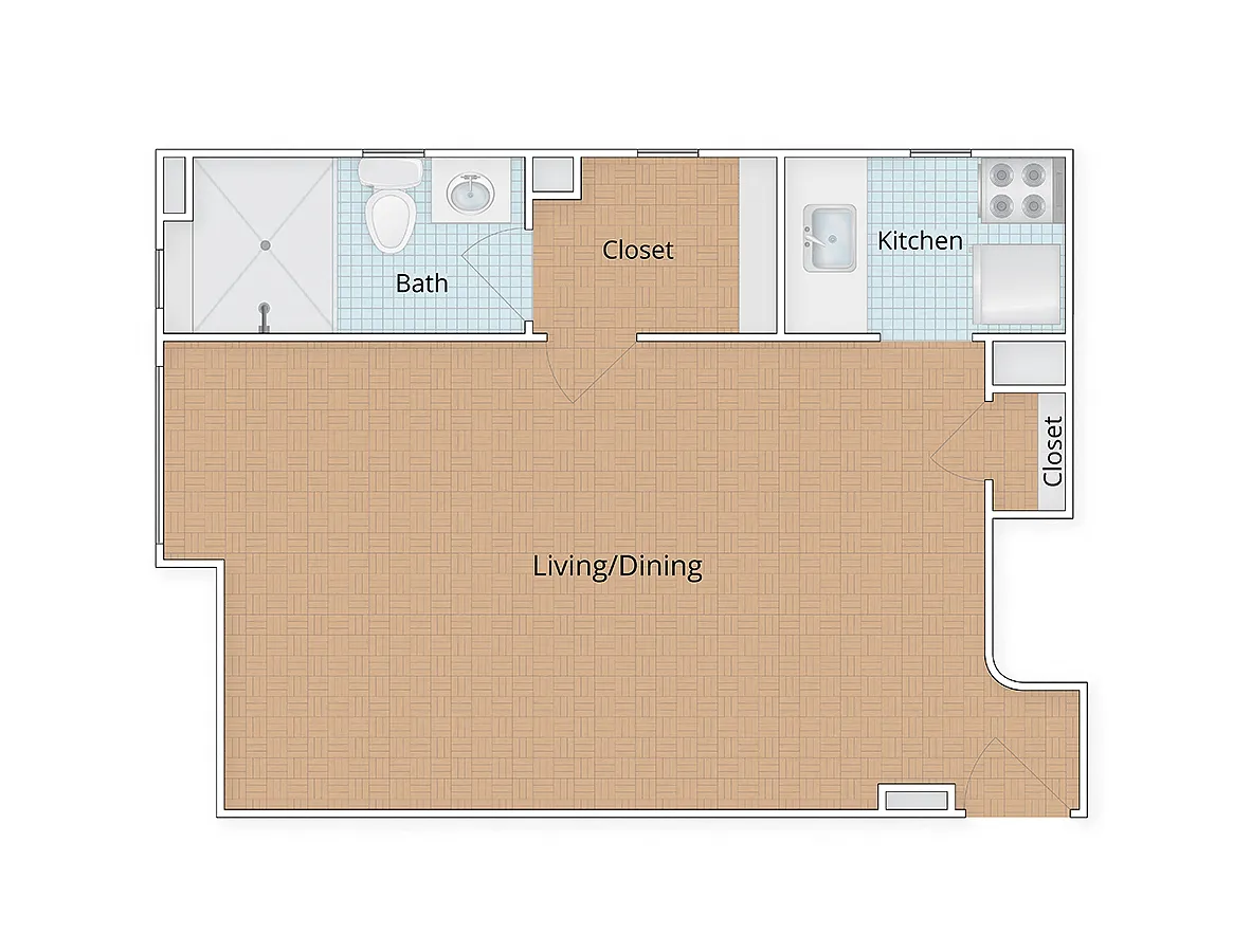 Floor plan Studio