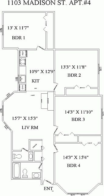 2nd image of 1103 Madison St APT 4