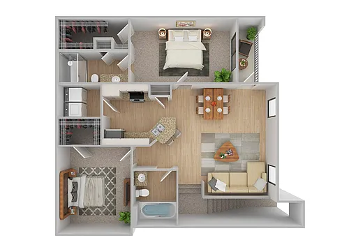 Floor plan Boulevard 2 | Renovated