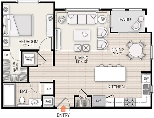 Floor plan Villetta - Plan S