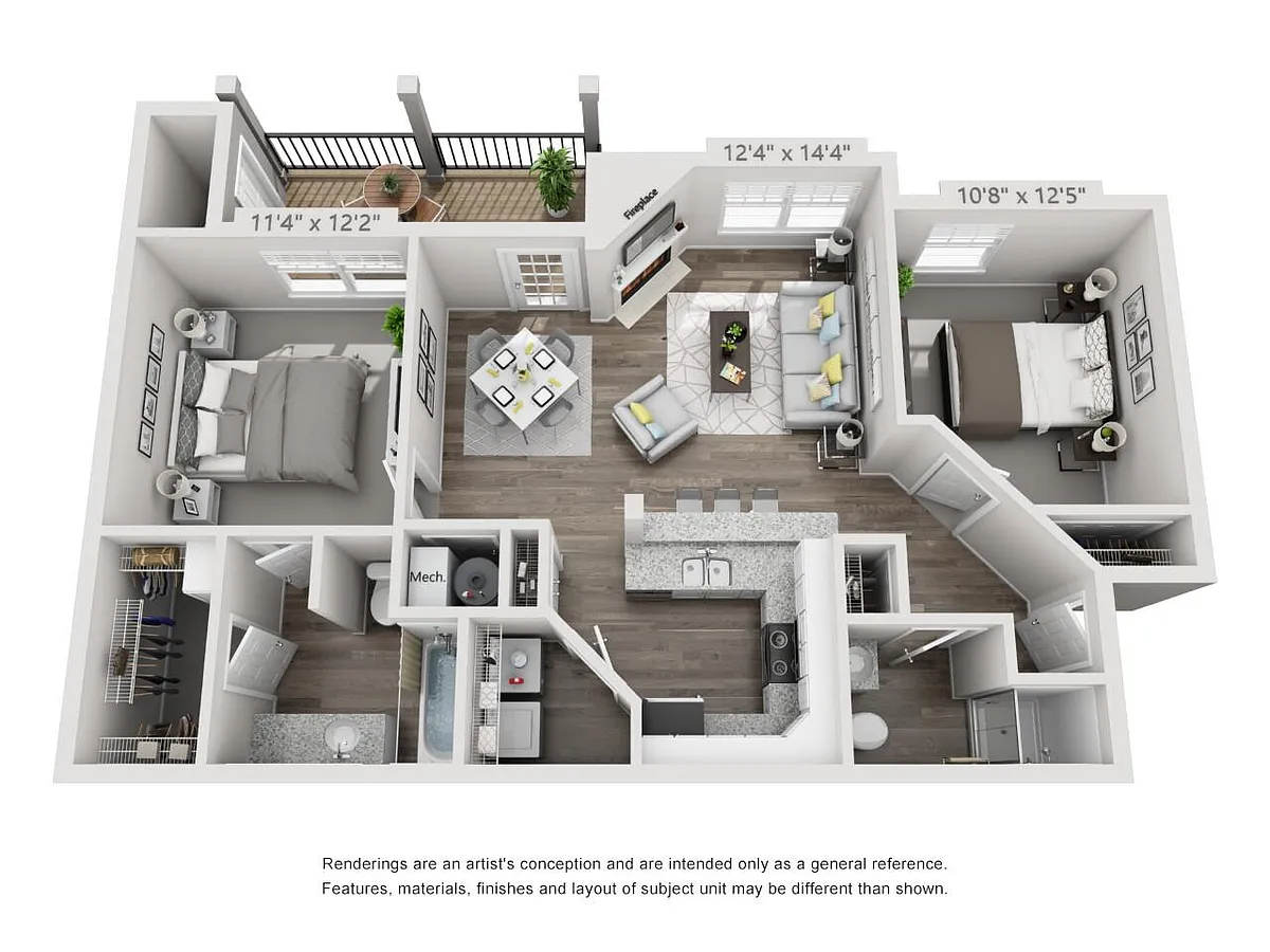Floor plan Ponderosa