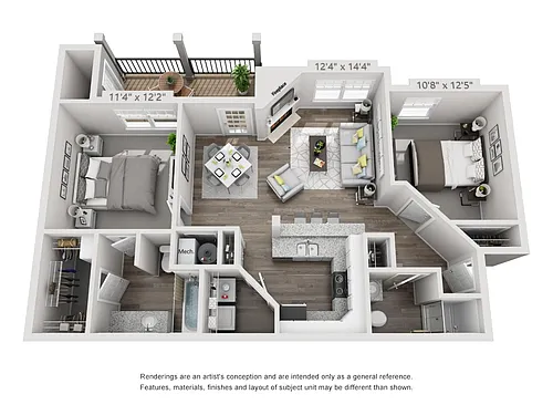 Floor plan Ponderosa