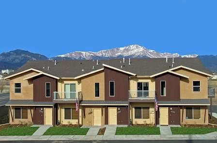 Typical front of townhomes