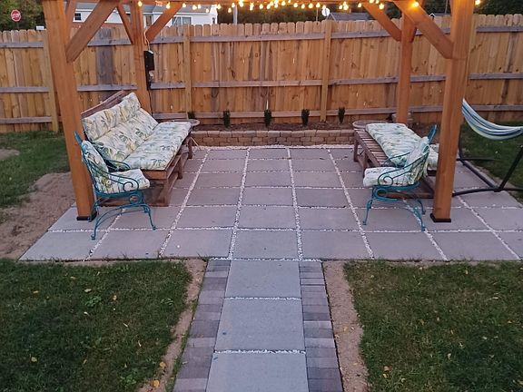 Pergola covered patio
