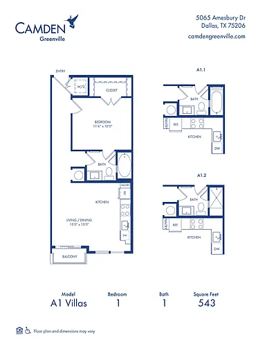 Floor plan A1 Villas