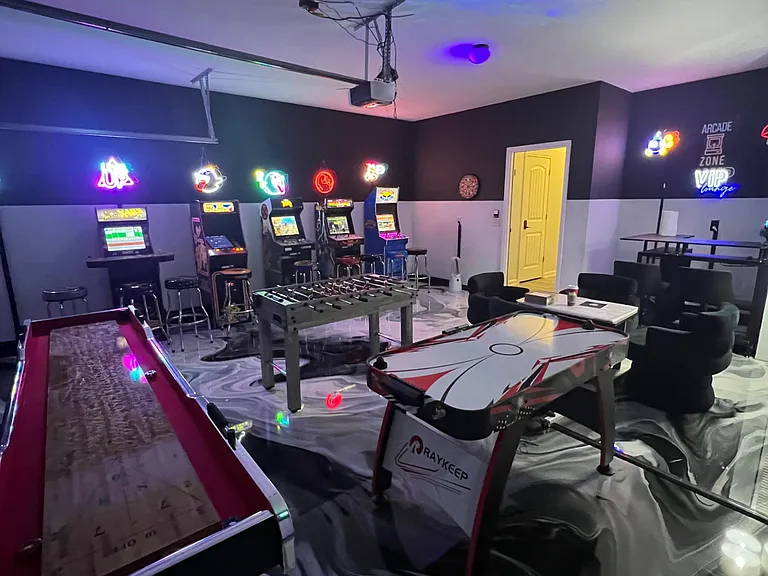 Game room inside house available to all Padmates