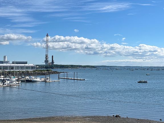 View of Salem Harbor from Unit 2 Private Balcony