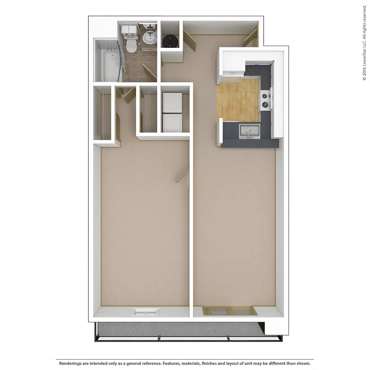 Floor plan 1x1n