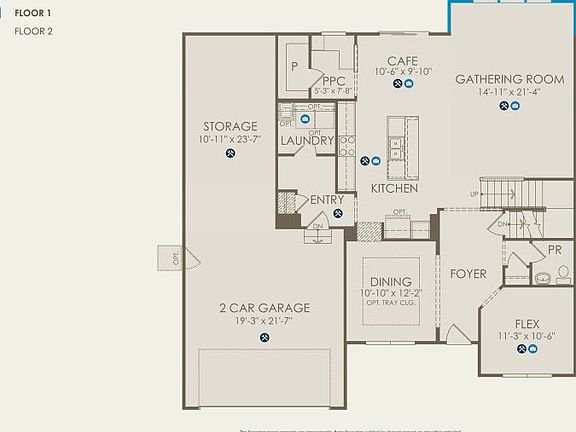 Hilltop Floor Plan, Quick Move-In Home, Floor 1