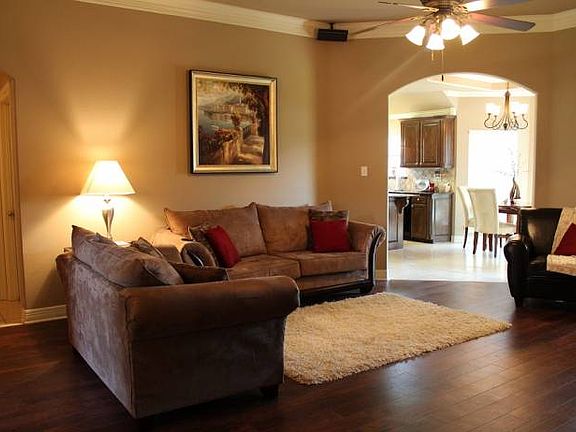 Living Room with tall cei