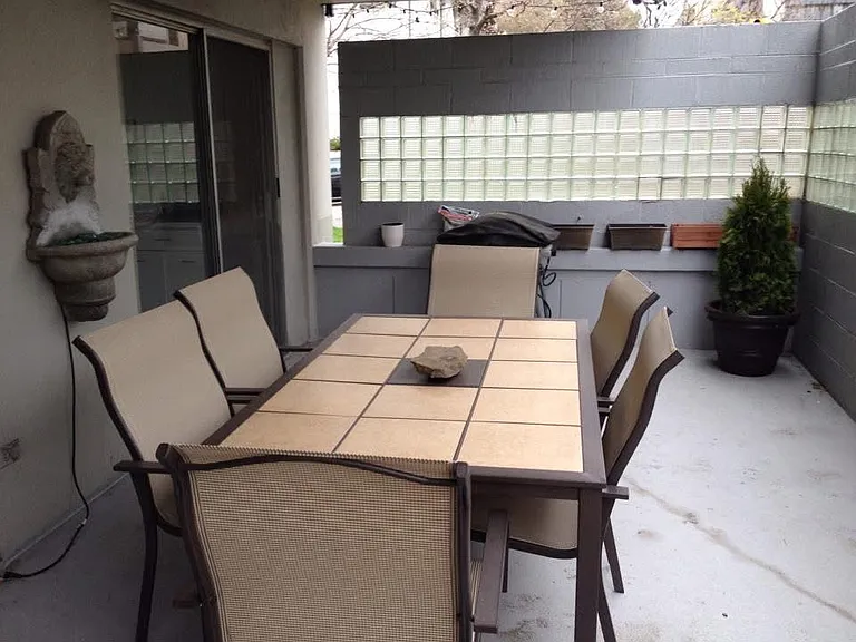 500 square foot private patio