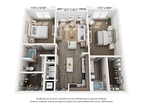 Floor plan B3