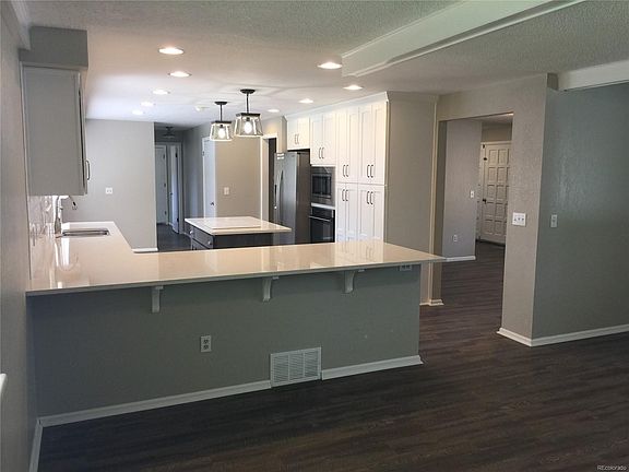 View of kitchen from family room.