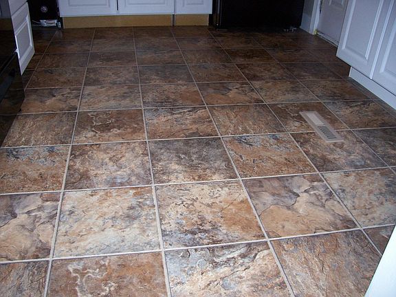 flooring in kitchen and bath